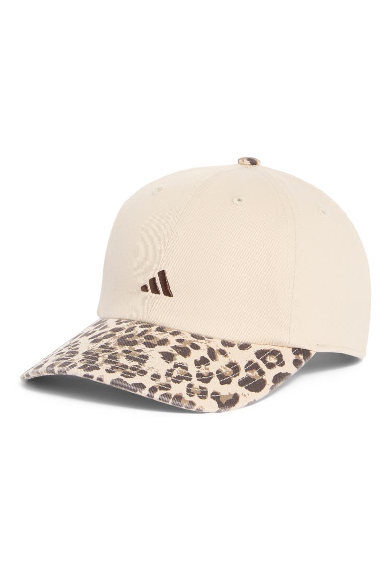 Saturday 3 Baseball Cap, Main, color, CRYSTAL LINEN/ LEOPARD/ BROWN