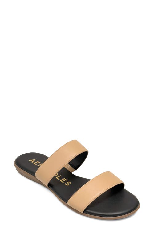 Aerosoles Concetta Two-Strap Sandal in Beige Bisque Fx Nappa at Nordstrom, Size 9.5