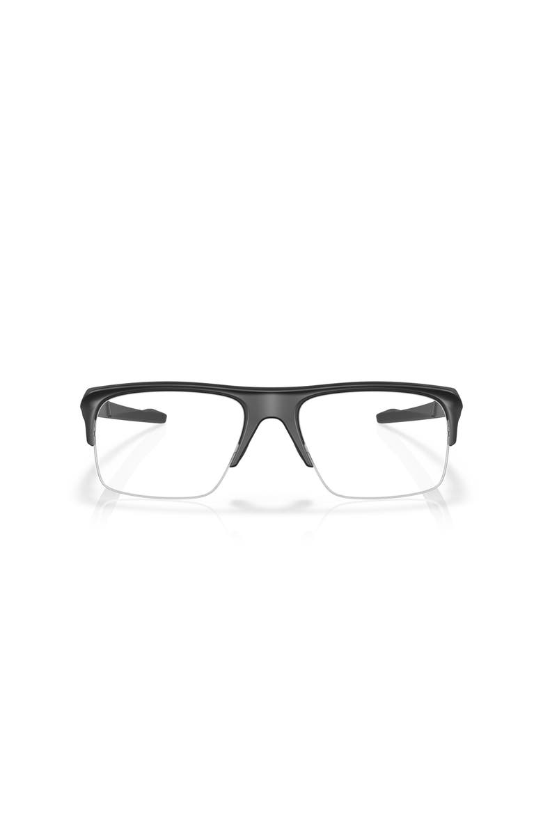 Oakley 58mm Rectangle optical glasses, Alternate, color, Black