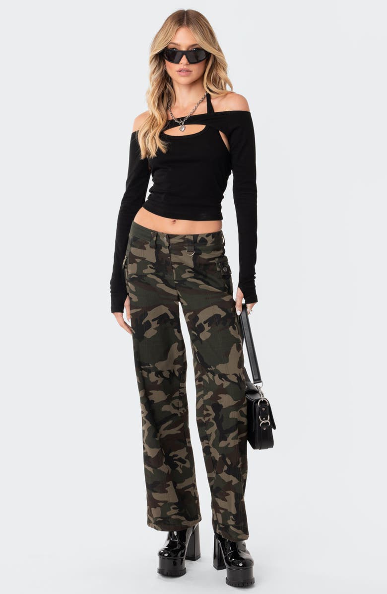 EDIKTED Tansy Two-Piece Crop Top, Alternate, color, 