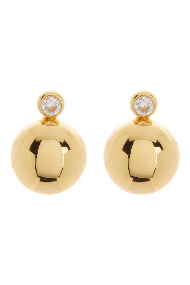 Have A Ball Stud Earrings, Main, color, GOLD.