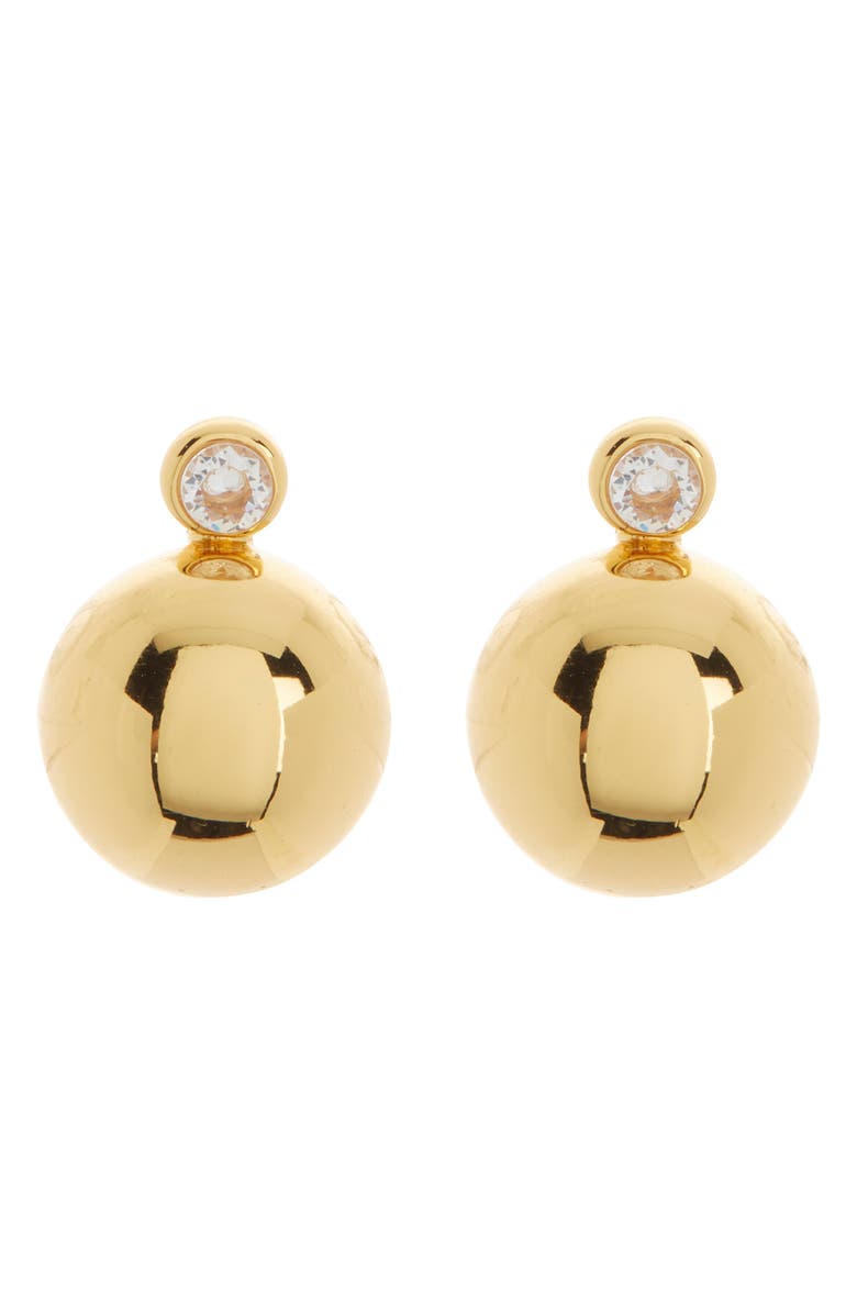KATE SPADE SATURDAY Have A Ball Stud Earrings, Main, color, Gold