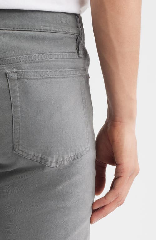 Frame L'homme Slim Fit Five-pocket Twill Pants In Gray