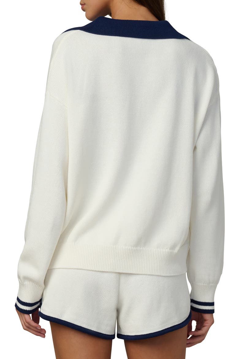 The Romie Polo Sweater, Alternate, color, MILK