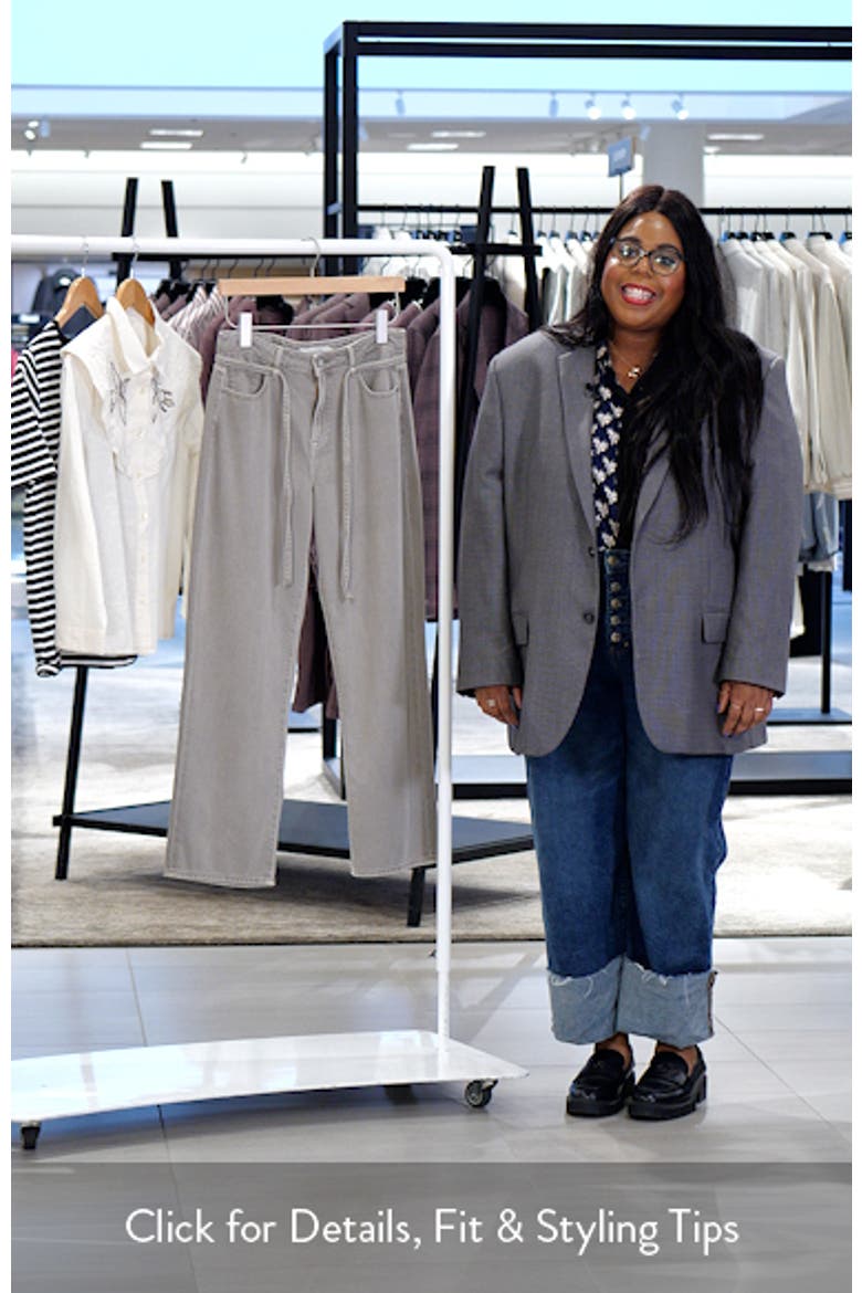 Tie Waist Wide Leg Jeans video