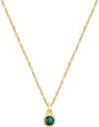 Tiny Blessings 14K Gold Birthstone 12-14" Necklace