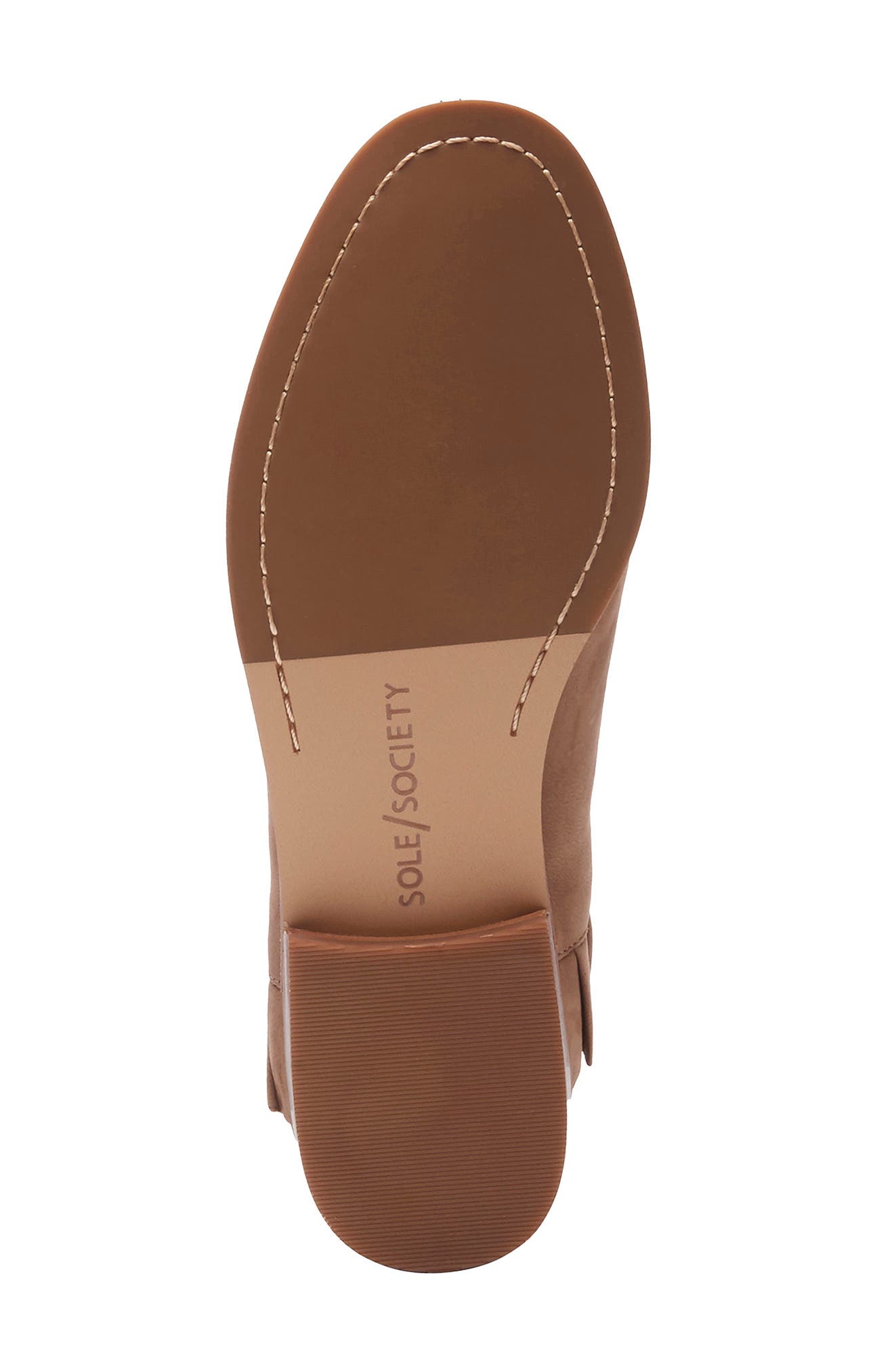 Brinya Ruffle Bootie, Alternate, color, BROWN SUGAR LEATHER