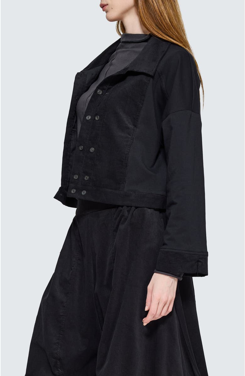 LUUKAA Umbra Cropped Structured Jacket, Alternate, color, Black