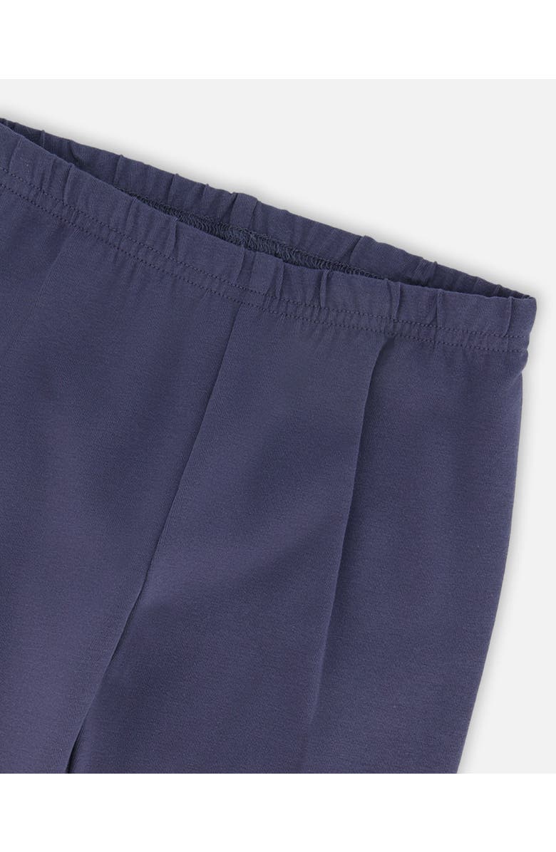 Deux par Deux Organic Cotton Leggings, Alternate, color, Navy Blue With Hearts