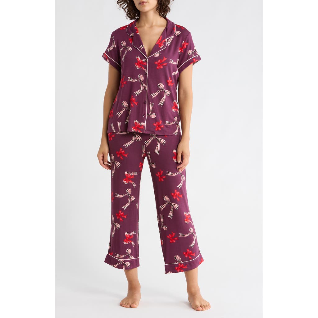 Nordstrom Rack Tranquility Cropped Pajamas In Purple