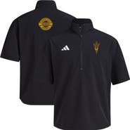 adidas Men's adidas Black Arizona State Sun Devils 2024 Half-Zip Short Sleeve Training Jacket