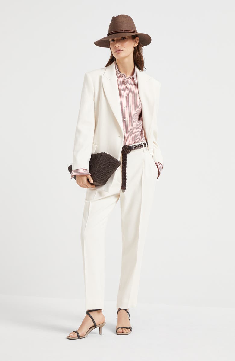 Brunello Cucinelli Couture twill blazer, Alternate, color, 