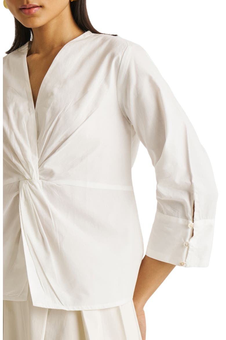 Front Twist Top, Alternate, color, White