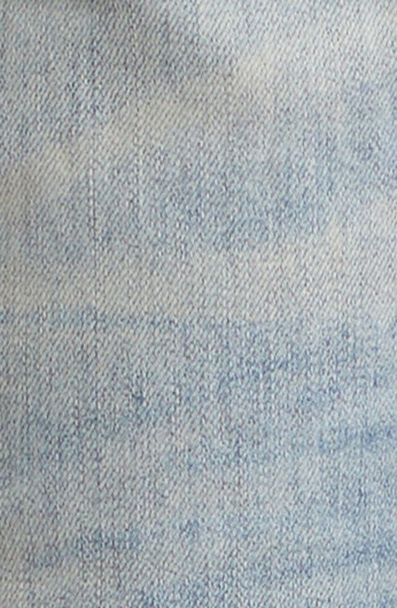 AMIRI Bandana Core Logo Distressed Stretch Denim Jeans, Alternate, color, 