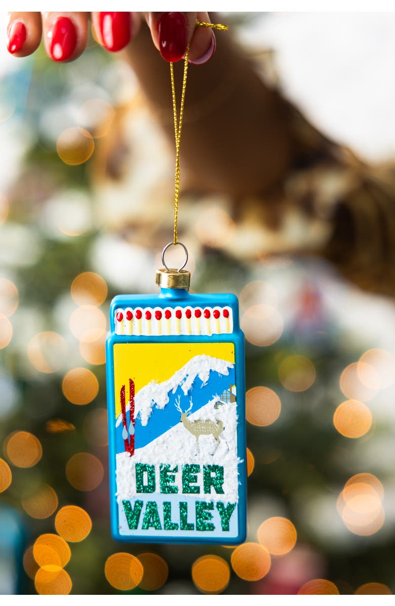 Furbish Matchbook Ornament - Deer Valley, Alternate, color, Blue