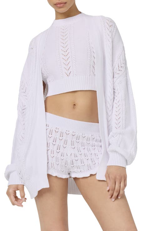 Pointelle Stitch Cardigan