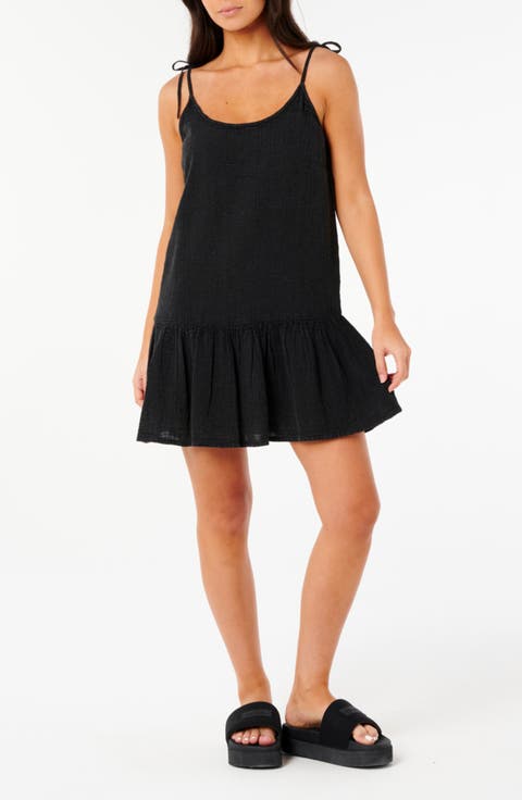 Classic Surf Cotton Cover-Up Minidress