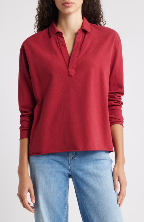 Frank & Eileen Patrick Popover Henley In Red