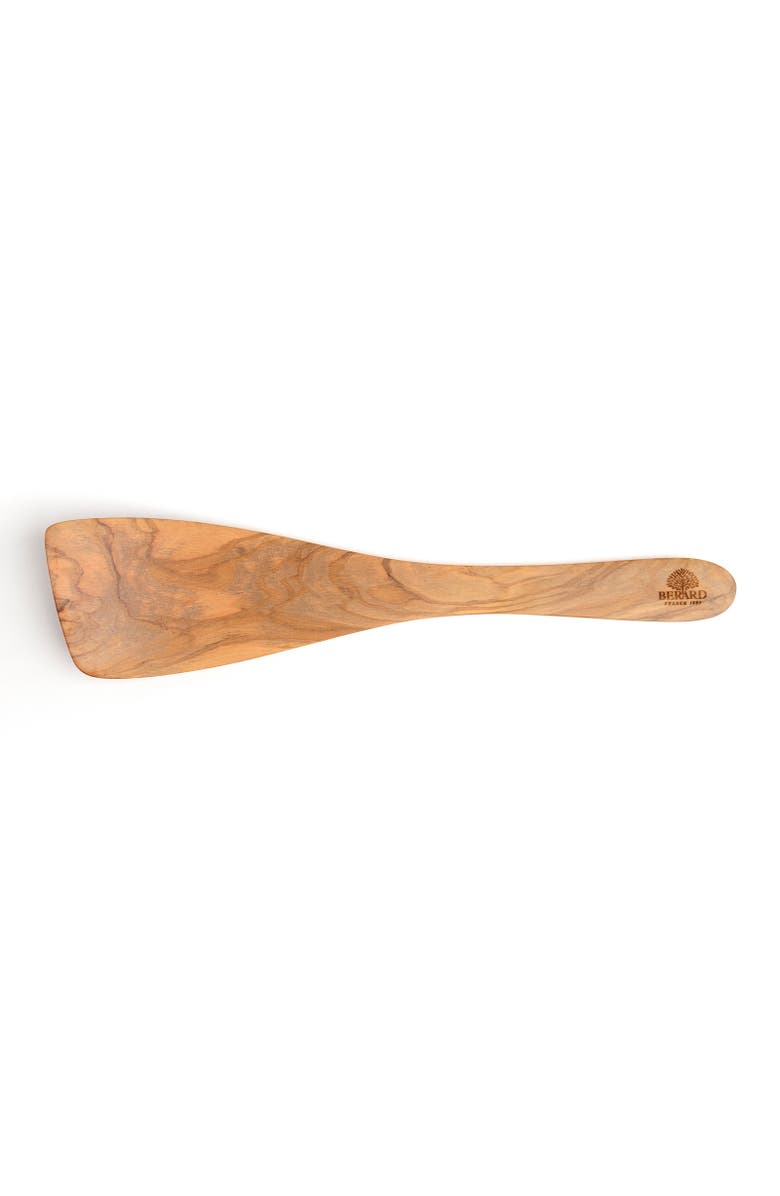 Berard Handcrafted Olive Wood 13 Inch Curved Spatula, Alternate, color,