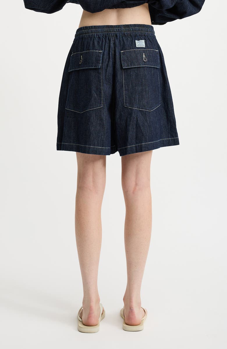 DENIMIST Relaxed Denim Utility Shorts, Alternate, color, Drapey Rinse Indigo