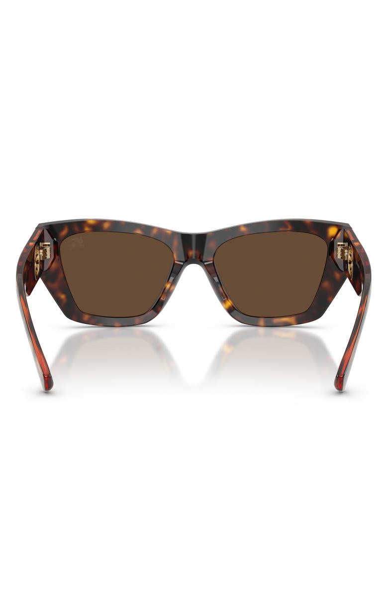 Burberry 54mm Cat Eye Sunglasses, Alternate, color, Dark Havana / Dark Brown