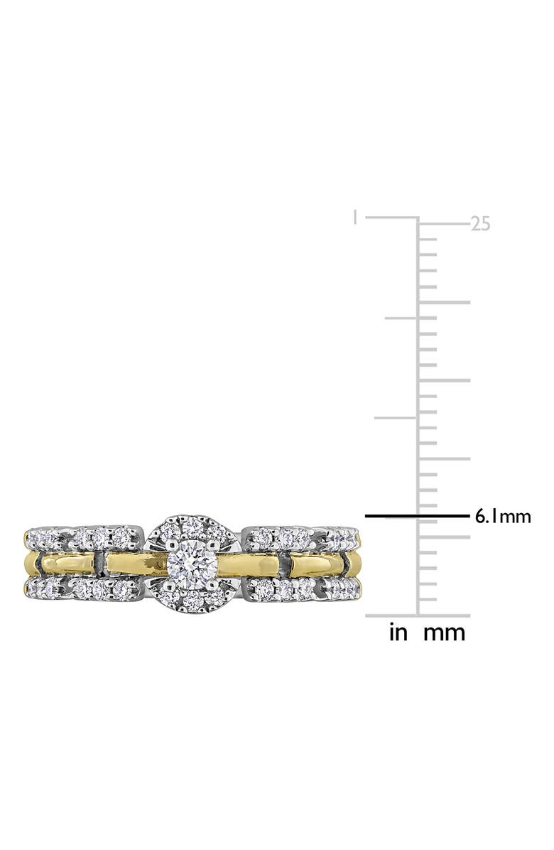Created Forever Lab-Grown Diamond Chain Ring, Alternate, color, White