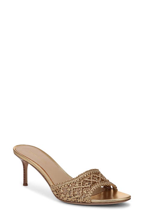 Tia Macramé Slide Sandal (Women)