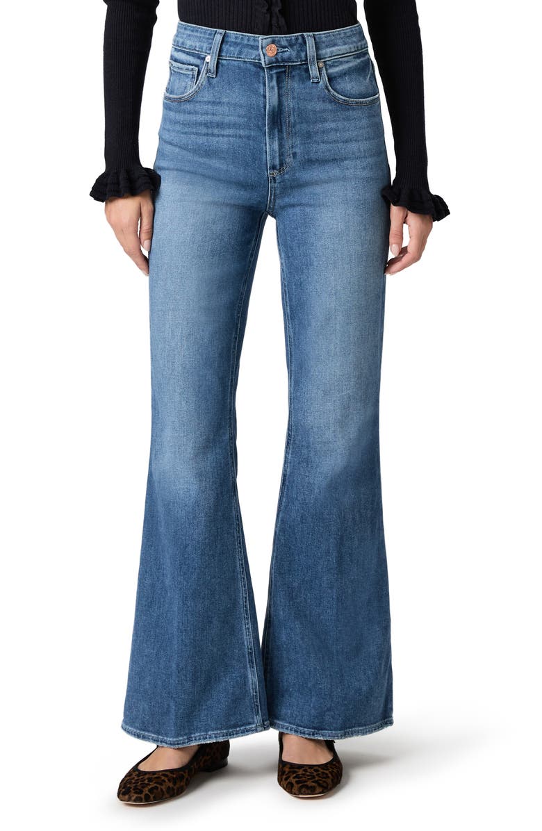 PAIGE Marlow High Waist Skimmer Flare Jeans, Main, color, Freeride
