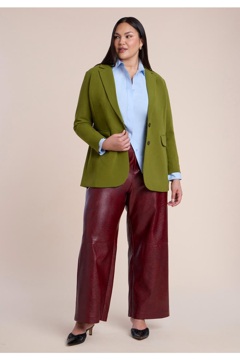 The 365 Semi Stretch Two Button Blazer, Alternate, color, AVOCADOS