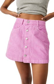 Free People Ray Cotton Corduroy Miniskirt