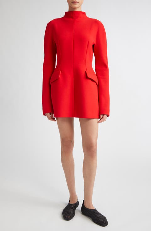 Tefrite Long Sleeve Jersey Minidress