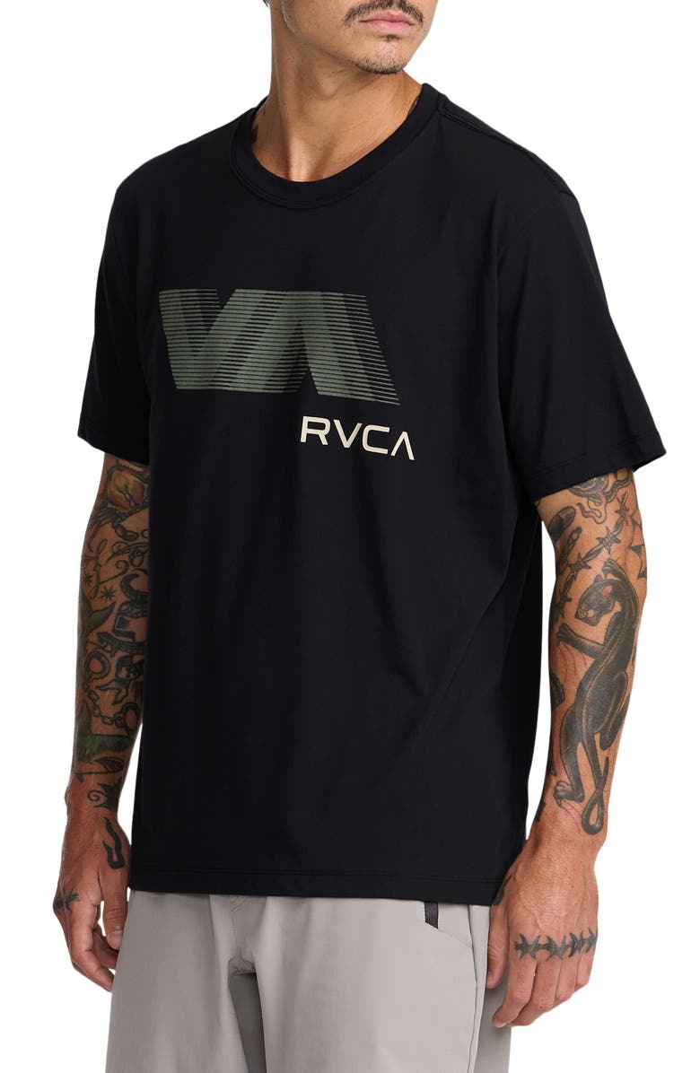 RVCA VA Blur Performance Graphic T-Shirt, Alternate, color, Black2