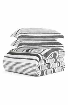 HOMESPUN HOME SPUN Premium Ultra Soft Vintage Stripe Pattern 3-Piece Duvet Cover Set