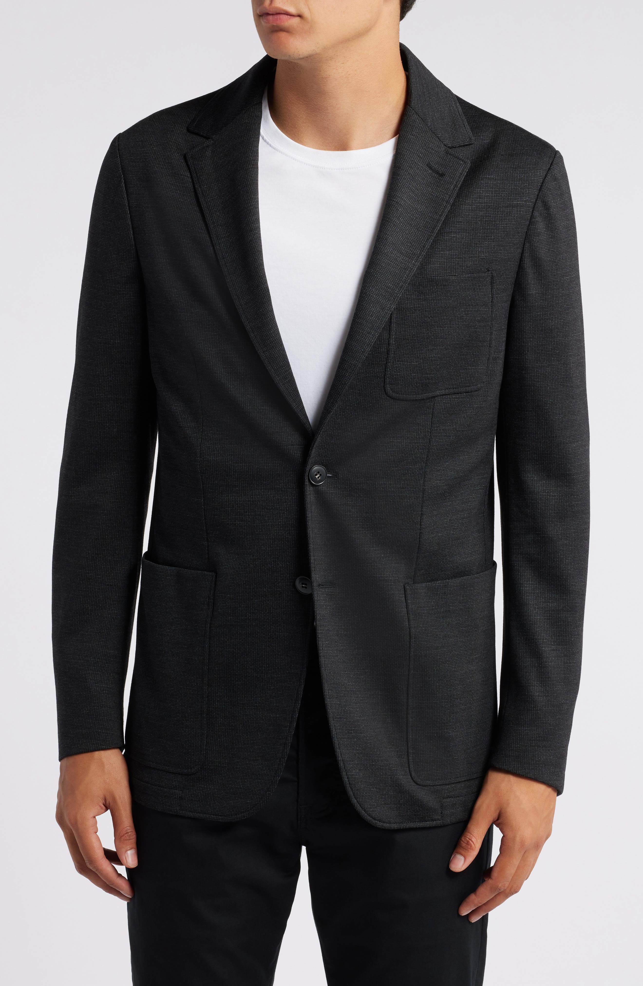 Impeccabile Solid Knit Sport Coat