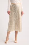 rag & bone Lili Beaded Georgette Midi Skirt