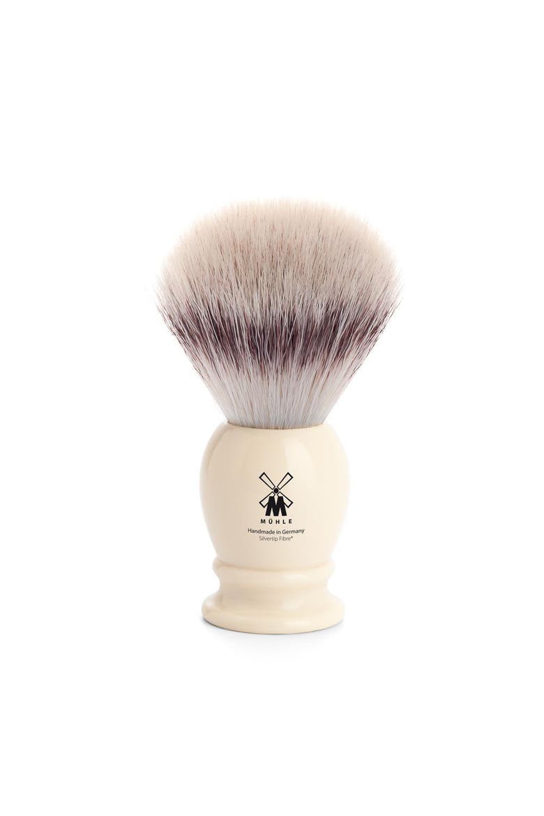 Classic Large Faux Ivory Silvertip Fiber Shaving Brush, Main, color, Ivory