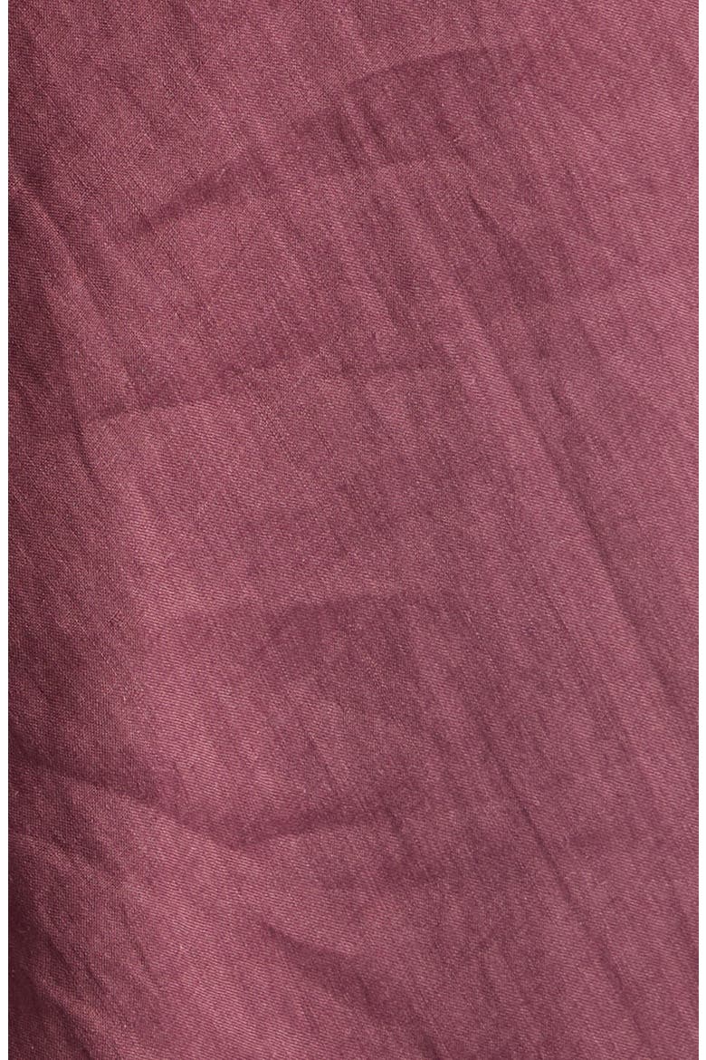 Dominick Pintuck Lace Trim Maxi Dress, Alternate, color, RAISIN
