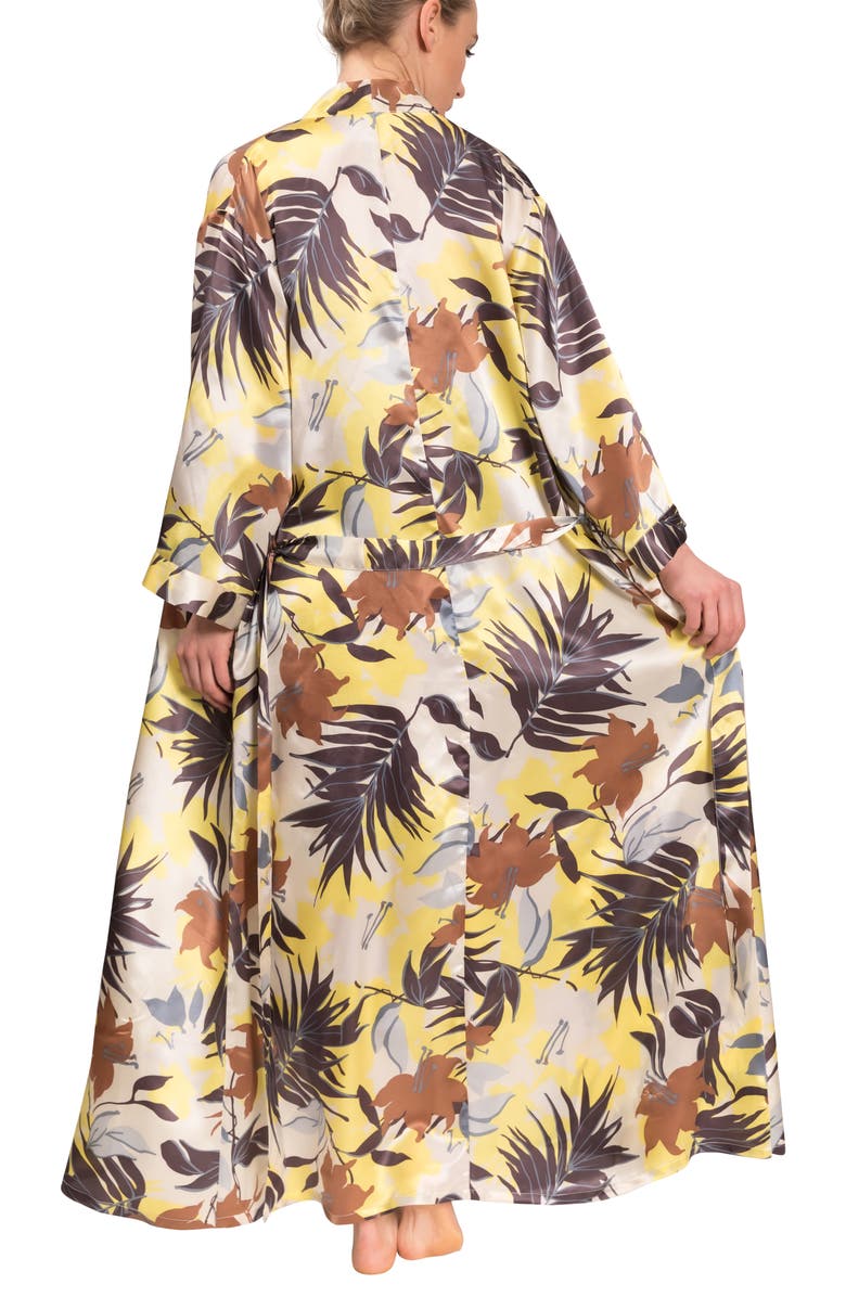 Everyday Ritual Colette Satin Wrap, Alternate, color, Tropical Foliage