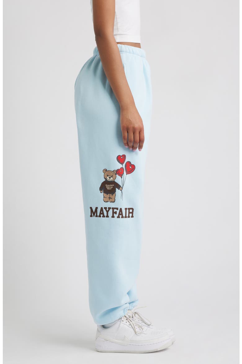 Bear Fleece Graphic Joggers, Alternate, color, BLUE