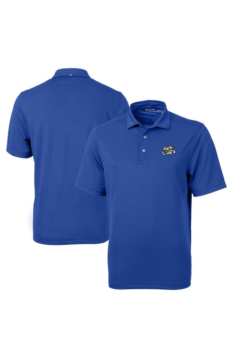 Cutter & Buck Men's Cutter & Buck Blue Omaha Storm Chasers Big & Tall Virtue Eco Pique Recycled Polo, Alternate, color, 