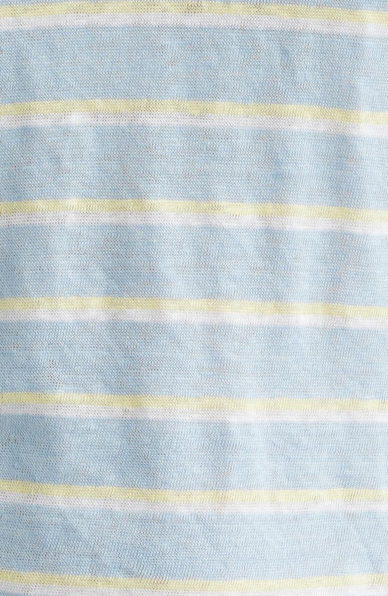 FRAME The Linen Baby Tee, Alternate, color, Chambray Blue Multi