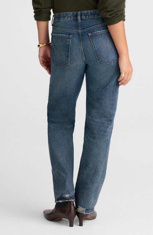 Madewell The Dean Easy Straight Leg Jeans In Blue