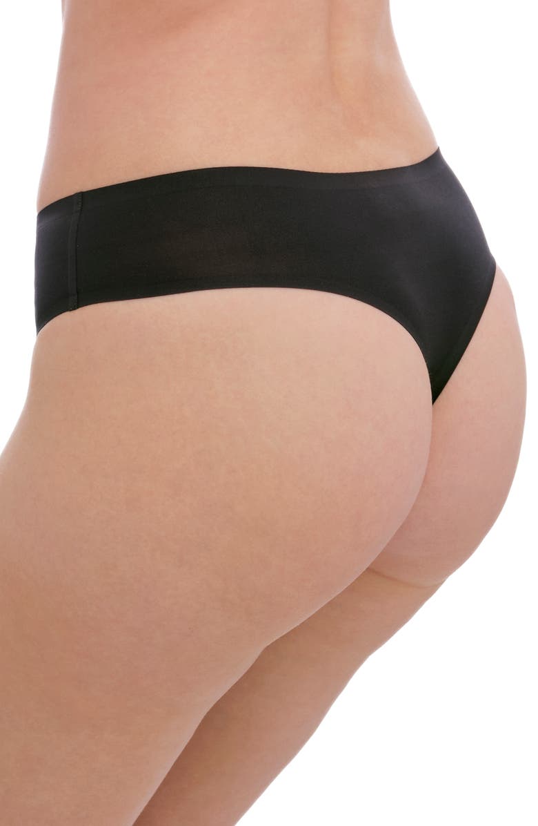 Fantasie Smoothease Invisible Stretch Thong, Alternate, color, Black