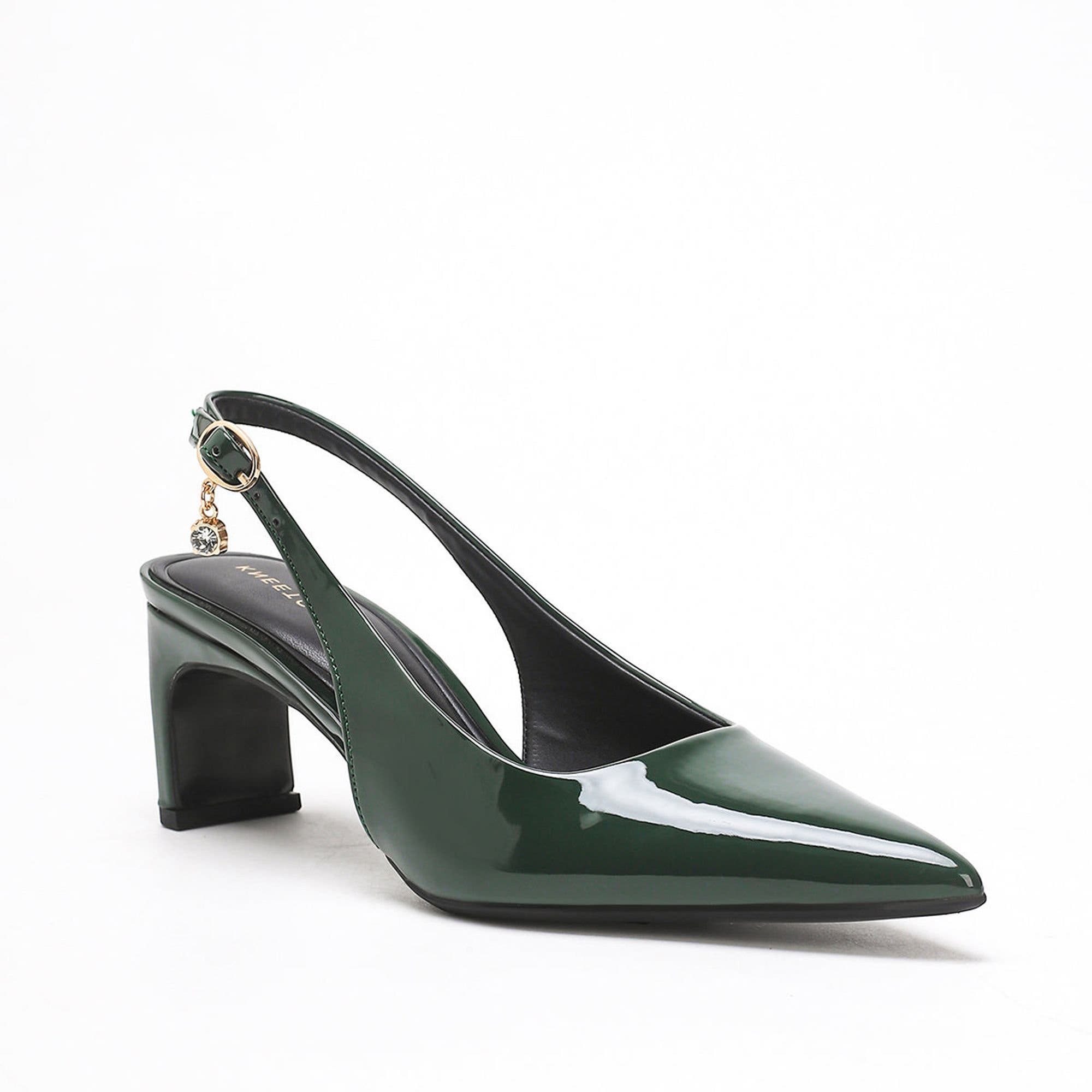 Emma Heels, Main, color, Dark Green