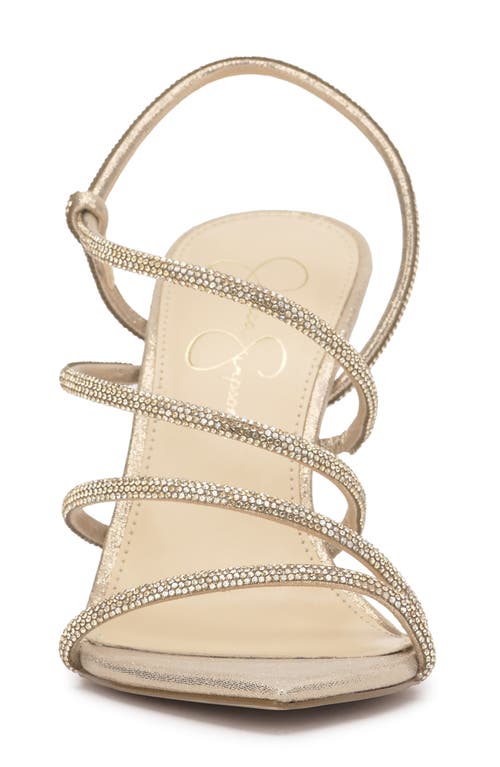 Jessica Simpson Vioreena Pointed Toe Slingback Sandal In Gold