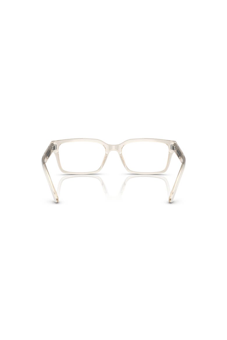 53mm Rectangle optical glasses, Alternate, color, Transparent