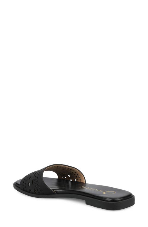 Journee Collection Brodie Slide Sandal In Black