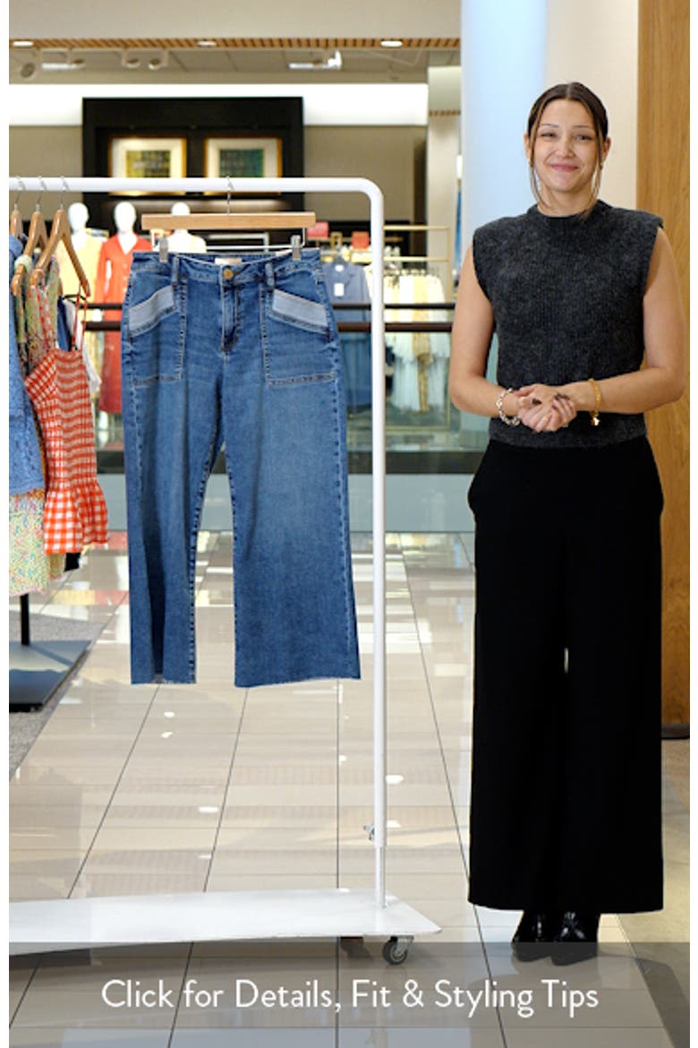 Meg High Waist Raw Hem Wide Leg Jeans video