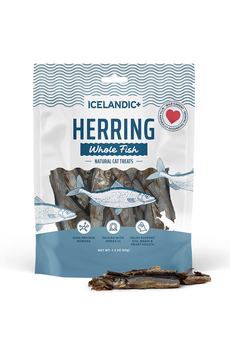 ICELANDIC+ Whole Fish Herring, 1oz Bag, Cat Treats, Pure Wild-Caught, Alternate, color, Multicolored