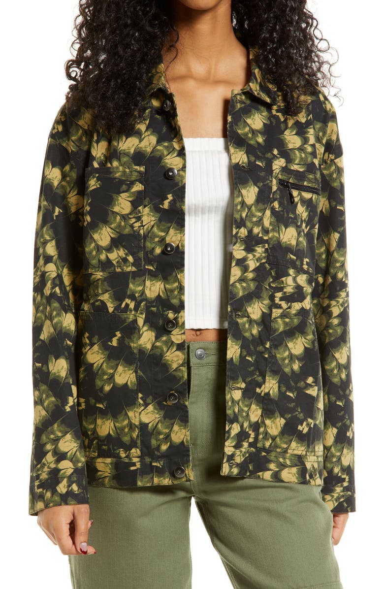 Nordstrom Cristina Martinez Stretch Twill Utility Jacket, Main, color,